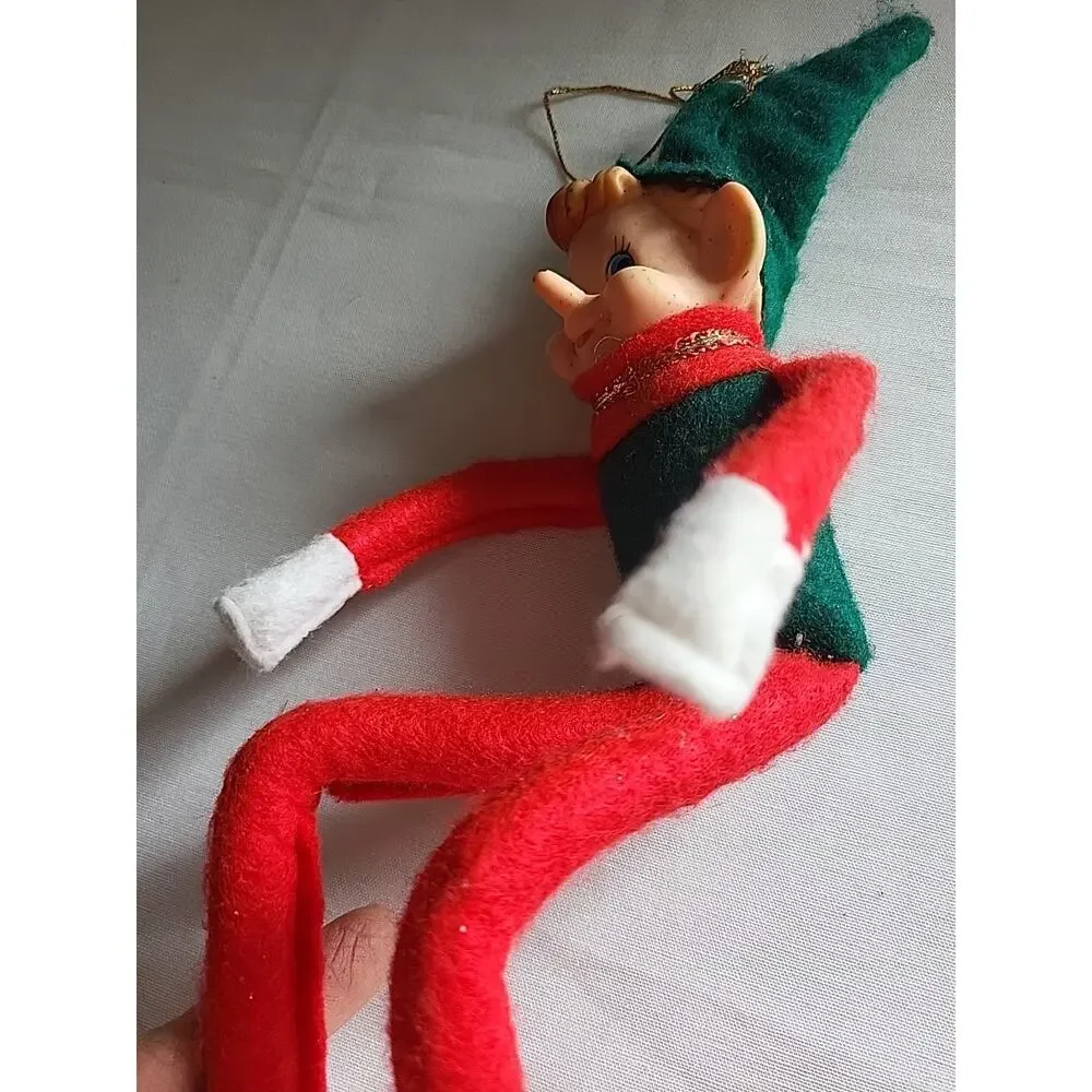 VTG Classic Knee-Hugger Elf On A Shelf Pixie Christmas Holiday Decoration 12
